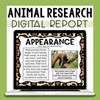 Preview of Animal Research Project - Digital Report