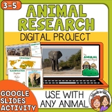 Animal Research Project  Google Slides Digital Activity