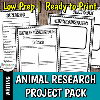 animal research project grade 6