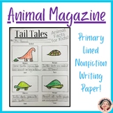 Animal Magazine Template- Primary Paper Animal Report Temp