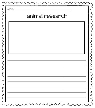 animal research project template