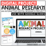 Animal Research Project - Report -Template - 3rd-5th Grade - Digital