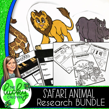 Preview of Animal Research Project | Safari Animals | BUNDLE | Distance Learning