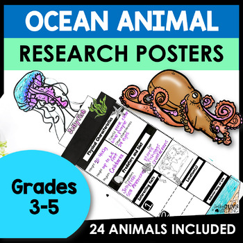 Preview of Ocean Animal Research Report Posters - Marine Biome