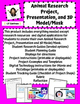 Preview of Animal Research Project and Digital Presentation
