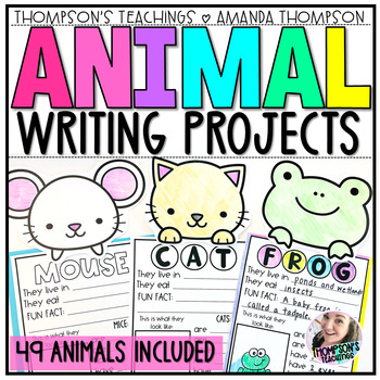 Preview of Animal Research Projects | Informational Writing | Animal Facts