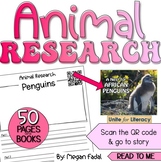 Animal Research QR Code- PRINT & GO- NO PREP!