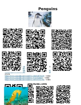 Preview of Animal Research QR Code Resources