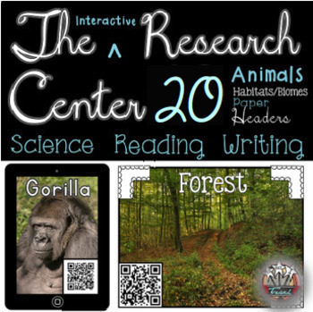 Preview of Animal Research and Animal Habitats: PRINTABLE and DIGITAL VERSION