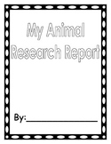 Animal Research Report ~ All printables with HWT lines