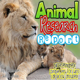 Animal Research Report : Lap Book, PowerPoint, Notes Packe