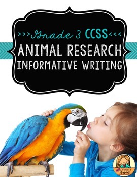 Preview of Animal Research Report: Multi-Draft Informative Writing for Grade 3 (CCSS)