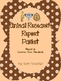Animal Research Report Packet-Aligned to Common Core 2.W.7