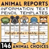 Animal Research Report Projects Informational Writing Outl