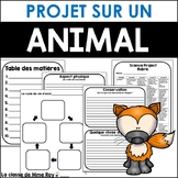 Animal Research Report Template (French) - Grade 2-6 Scien