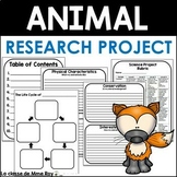 Animal Research Report Template - Grade 2-6 Science Project