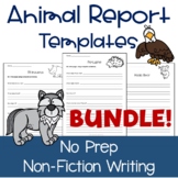 Animal Research Report Writing Templates BUNDLE