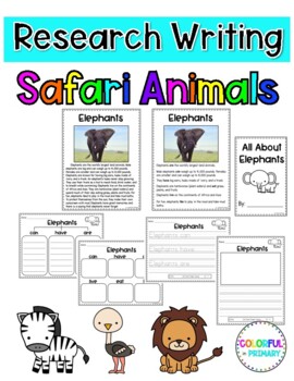 Preview of Animal Research Reports - Safari Animals - Primary Non-Fiction