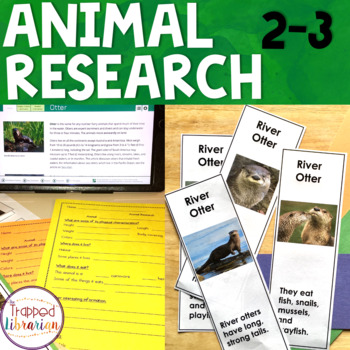 Preview of Animal Research Project for Second and Third Grades - Library Skills