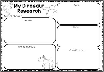 Google Classroom Animal Research Graphic Organizer