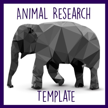 Preview of Animal Research Template