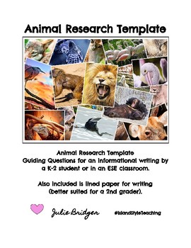 research paper on an animal
