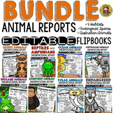Animal Research Templates Animal Reports Bundle Print & Digital