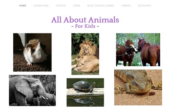 Preview of Animal Research Website For Kids