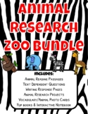 Animal Research Zoo Animals BUNDLE K-2 Nonfiction Units
