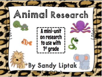 Preview of Animal Research for 1st Grade