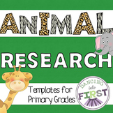 Animal Research templates for primary grades