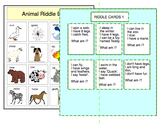 Animal Riddle Bingo Game and Animal Riddle Book packet