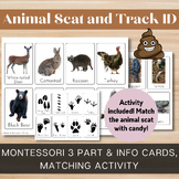 Animal Scat + Track ID/Montessori 3 Part + Info Cards/Poop