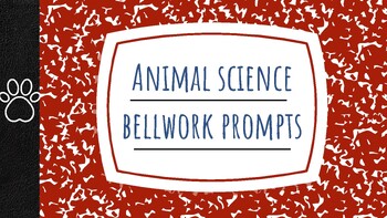 Preview of Animal Science Bellwork