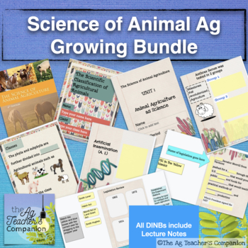 Preview of Animal Science - Digital Interactive Notebooks -Growing Bundle