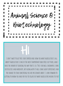 Preview of Animal Science Syllabus (Electronic)