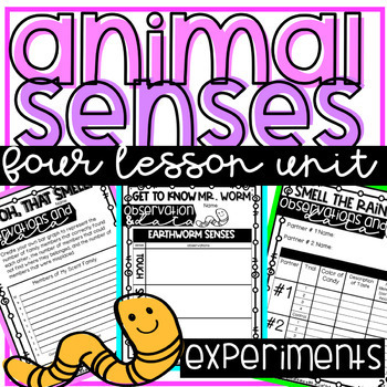 Preview of Animal and Human Senses Unit using the 5 Senses with Engaging Experiments