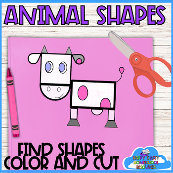 Preview of Animal Shape Search and Create Centers Activities