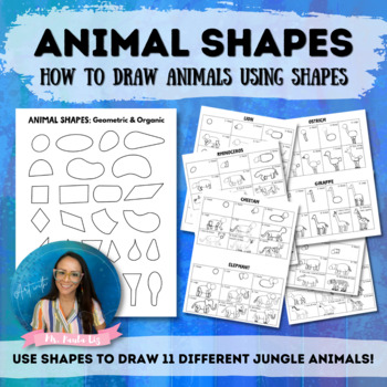 Preview of Animal Shapes Drawing Guide