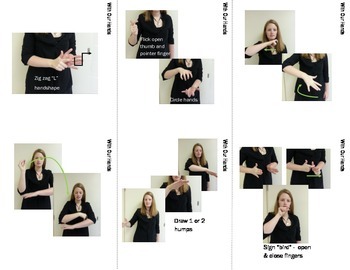 Preview of Animal Sign Language (ASL) Vocab Cards SUPERPACK