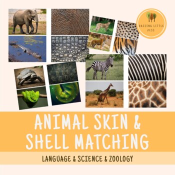 Preview of Animal Skin & Shell Matching Game Montessori