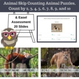 Animal Skip Counting Animal Puzzles, Count by 2, 3, 4, 5, 