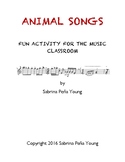 Animal Songs Music Activity Lesson for Early Childhood and