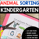 Animal Sorting, Cut and Paste Worksheets, Board Games and Puzzles
