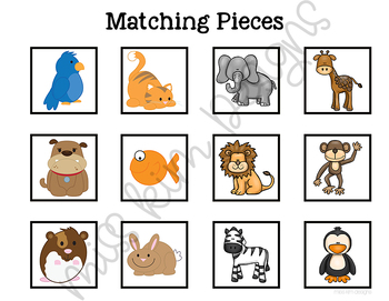 Folder Game: Zoo and Pet Sorting for Early Childhood Special Education