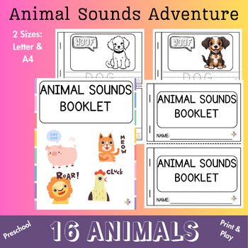 Preview of Animal Sounds Adventure Booklet