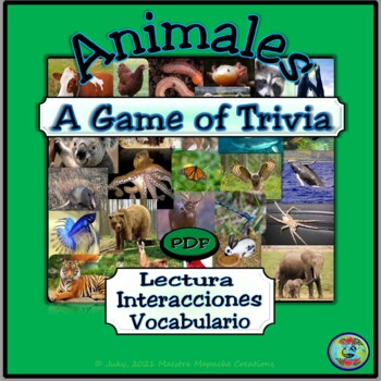 Animal Species Reading and Trivia Game - Un juego de conocimiento