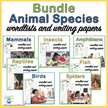 Preview of Animal Species Wordlists and Writing Papers for Integrating Science and ELA