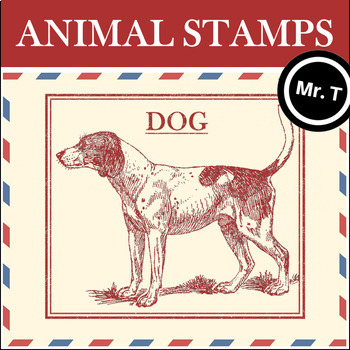 Animal Stamps 2.0 - Clip Art Images in the Style of Passport Stamps
