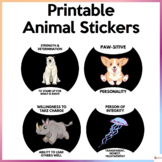 Animal Stickers Printable